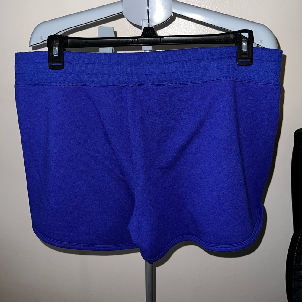Athletic Blue Mid-Length Shorts - Picture 2 of 4